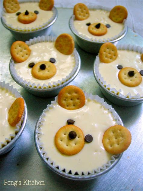Pengs Kitchen Beary Cute Baked Cheesecake