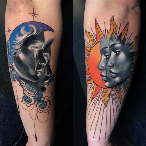 Sun And Moon Tattoos Meaning And 47 Best Design Ideas Saved Tattoo