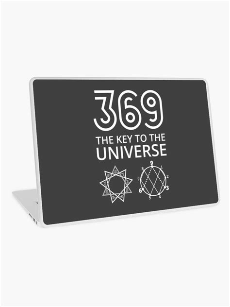 369 The Key To The Universe White Laptop Skin For Sale By Tuzlay