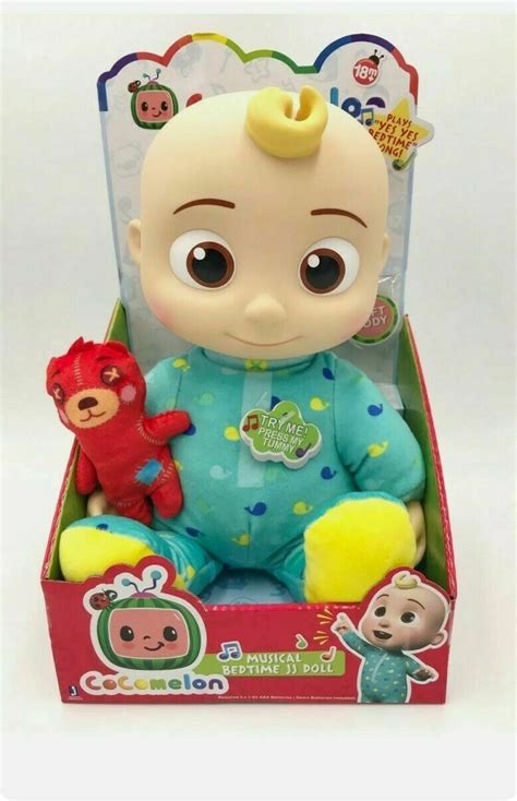 Cocomelon Doll 10 Plush Roto Jj Bedtime Doll Soft Sing Toy Youtube