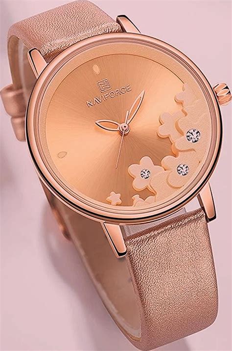 New Rose Gold Women Luxury Watches With Flower Design Are One Of The