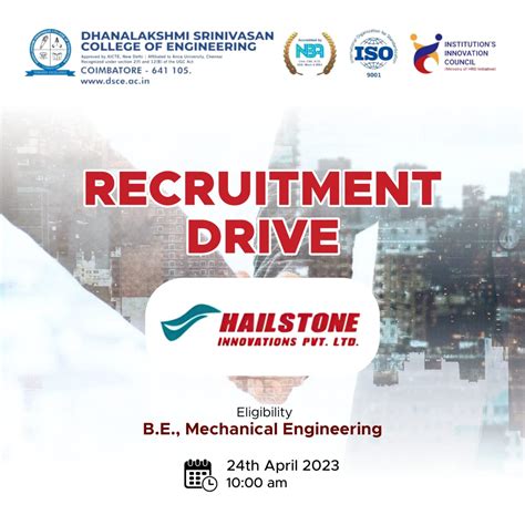 Recruitment Drive Hailstone Innovations Pvt Ltd Dsce