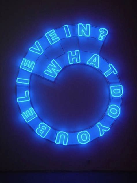 Does It Matter What You Believe Blue Aesthetic Feeling Blue Neon Signs