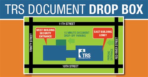Secure Trs Document Drop Box Available At Austin Headquarters