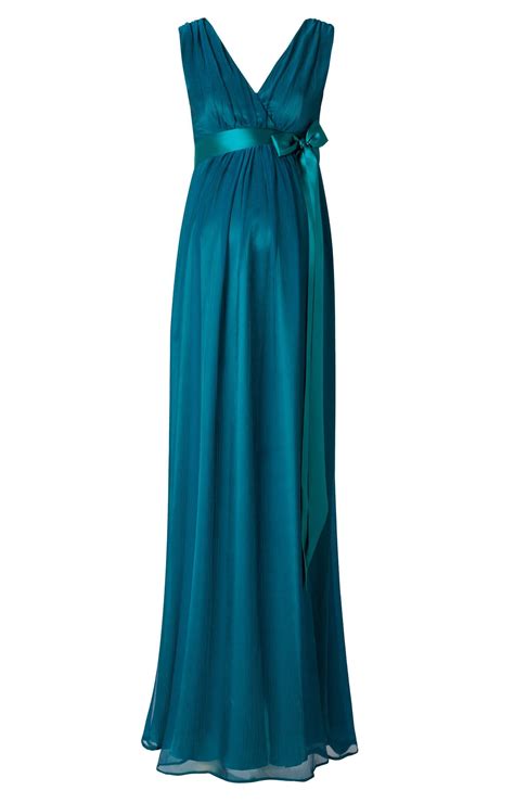 Ava Maternity Gown Long Aegean Blue Maternity Wedding Dresses Evening Wear And Party Clothes