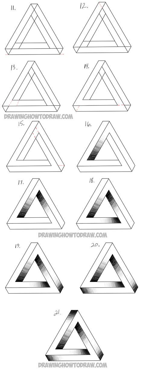 7:24 art gallery 15 просмотров. How to Draw an Impossible Triangle - Easy Step by Step ...