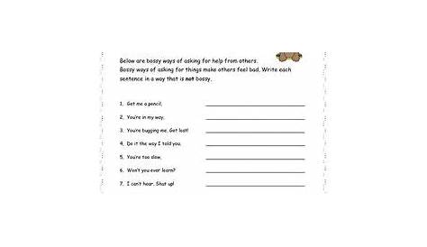getting along with others worksheet