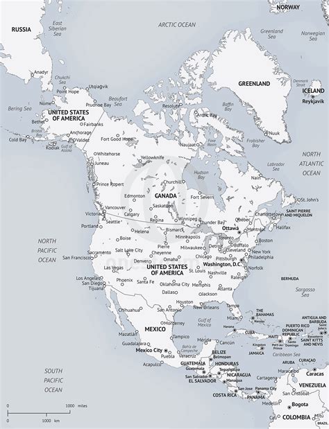 Printable Map North America Grab A Blank Map Of North America Created