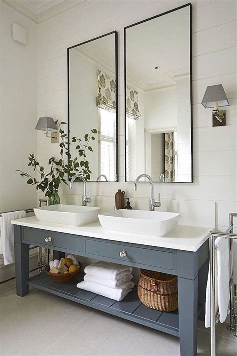 A smaller bathroom vanity may be longer in width but have a shallow profile, or it may be a more traditional square shape. The 30 Best Modern Bathroom Vanities of 2019 - Trade Winds ...