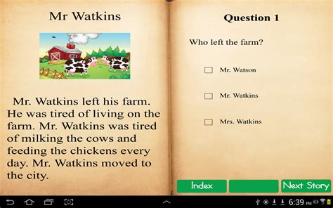 Reading Comprehension Stories 1st Grade Appstore For Android