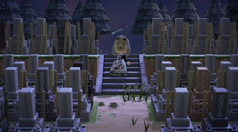Japanese Player Builds 1500 Tombstone Cemetery In Animal Crossing: New