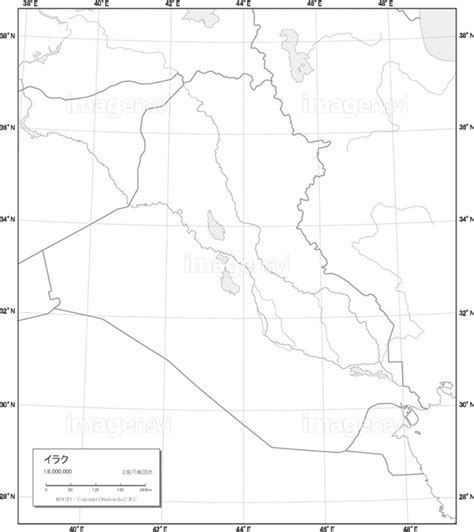 【国別図イラク白地図】の画像素材19602108 地図素材ならイメージナビ