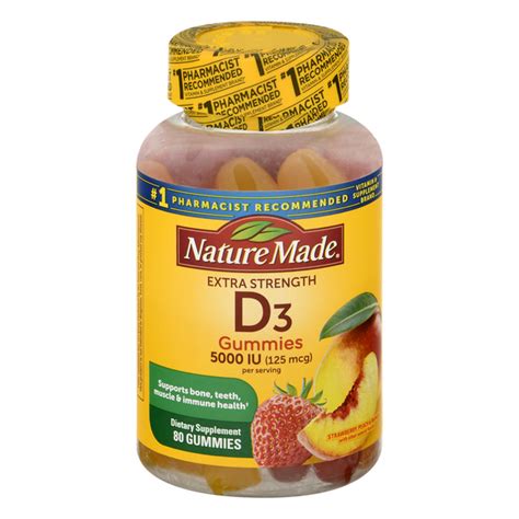 Save On Nature Made Extra Strength Vitamin D3 Gummies Strawberry Peach