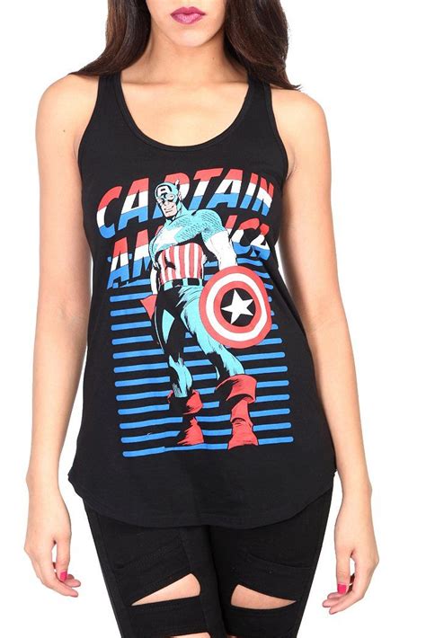 marvel universe captain america tank top marvel clothes geeky clothes clothes