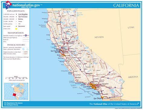 Large Detailed Map Of California State California State Large Detailed