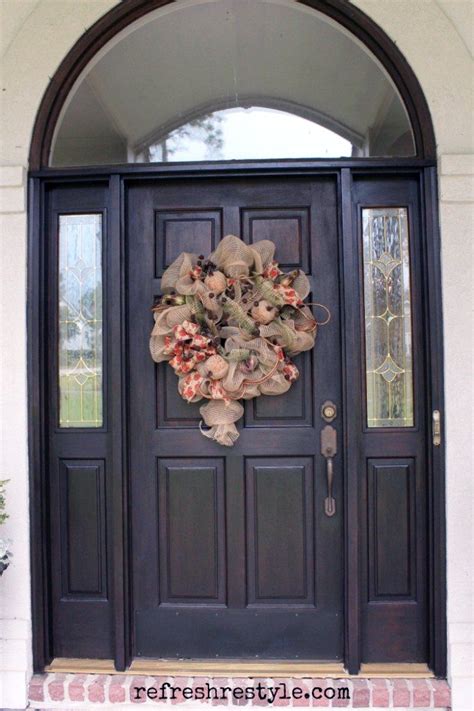 Then, apply 2 coats of the primer, letting it dry after each coat. Front Door Makeover with Java Gel Stain | General Finishes ...