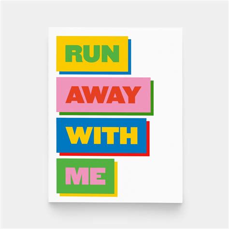 Run Away With Me Greeting Card — Paperandstuff