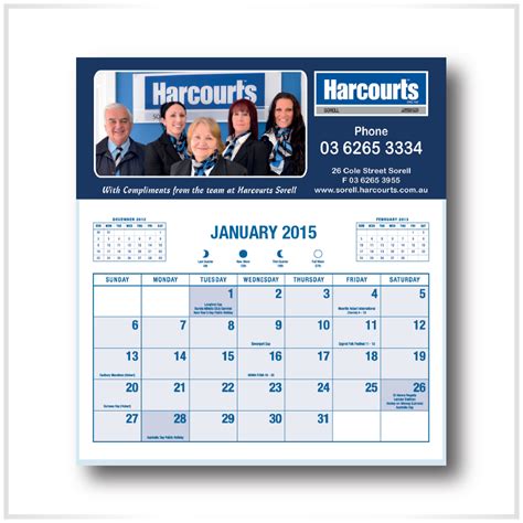 Custom Magnetic Calendar Promo Print Direct