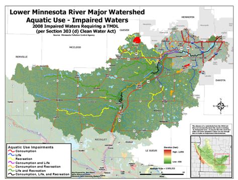 Minnesota River Basin Impaired Waters By Watershed Minnesota River