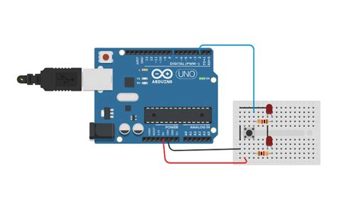 Circuit Design Arduino Push Button Led Tinkercad