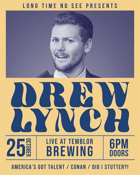 Drew Lynch Live Tickets At Temblor Brewing Company In Bakersfield By Long Time No See Comedy Tixr