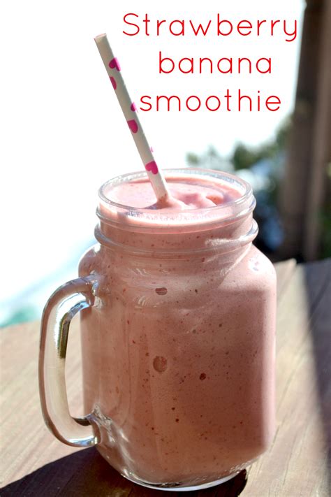 It makes this drink a great way to start the day, or perfect for breakfasts or snacks. strawberry banana smoothie recipe with ice