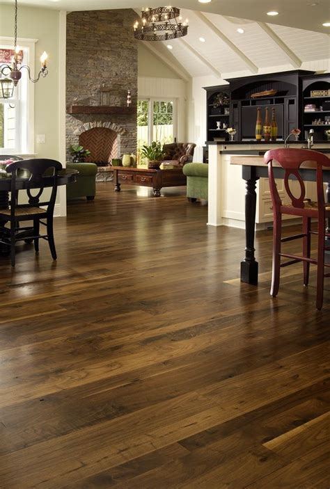 Walnut hardwood flooring brings a warmth and character to a room hard to ignore. Coordinating Walnut floor with other colors/trims ...