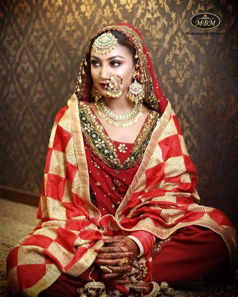 Not Only Lehanga Punjabi Bride Always Look Awsome In Suit Punjabi Wedding Suit Punjabi Bride