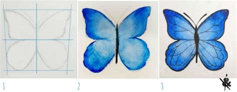 Comment Dessiner Un Papillon Crayons Et Pinceaux