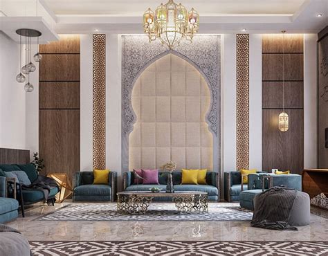 Islamic Private Villa Uae On Behance Luxury Living Room Design
