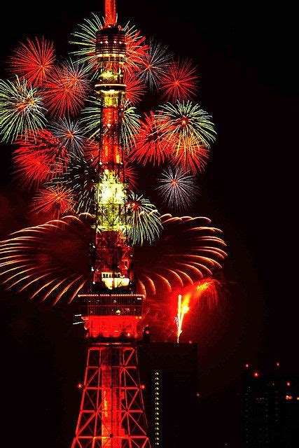 Tokyo Tower And Fireworks 2 Fireworks Photography Tokyo Tower Fireworks