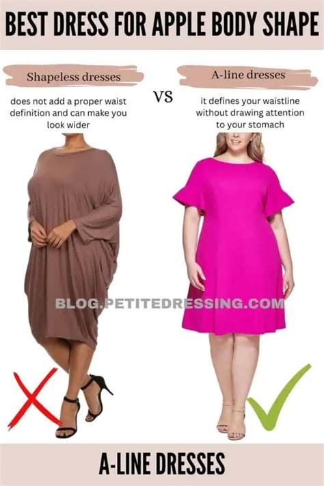 The Complete Dress Guide For Apple Body Shape Petite Dressing