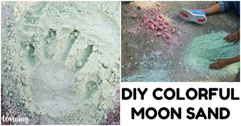 Diy Colored Moon Sand Recipe Look Were Learning