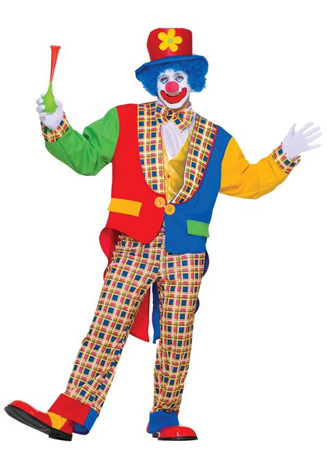 Adult Clown Costume Mens Clown Halloween Costumes