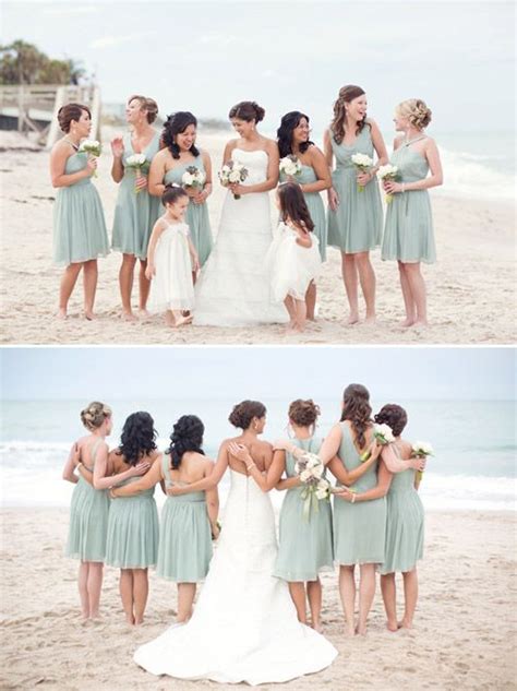 For a pearly glow, choose any dress in. Beach Wedding with Muted Natural Color Palette | Beach ...