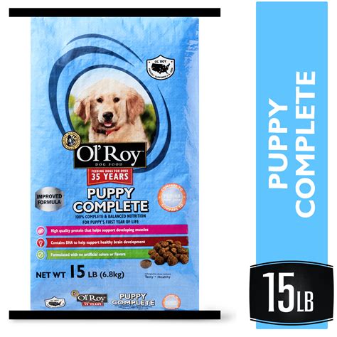 Ol Roy Puppy Complete Dry Dog Food 15 Lb