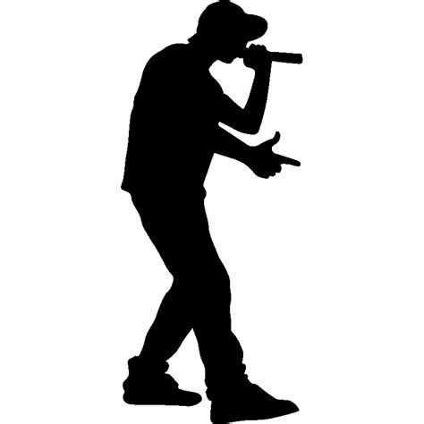 Rapper Silhouette At Getdrawings Free Download