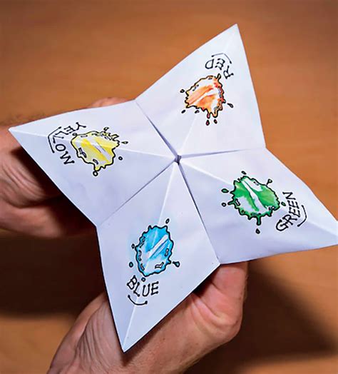 A Cool Idea For Making The Classic Paper Fortune Teller More Fun Draw