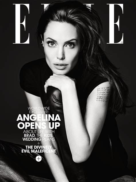 Angelina Jolie Covers Elle June 2014 Ohnotheydidnt — Livejournal