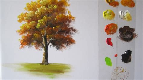 How To Paint A Tree In Acrylics Lesson 1 Acrylic Painting Trees