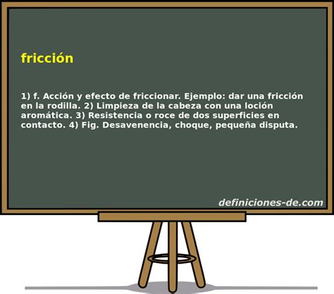 Significado de fricción