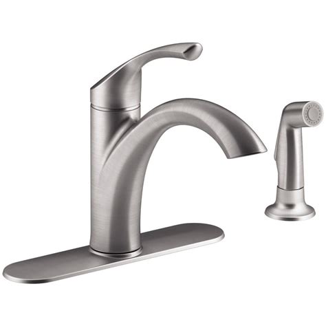 Walk into any kitchen and you'll notice three things immediately if as for the kitchen faucet, well… that's a fixture everyone takes for granted. KOHLER Mistos Single-Handle Standard Kitchen Faucet with ...