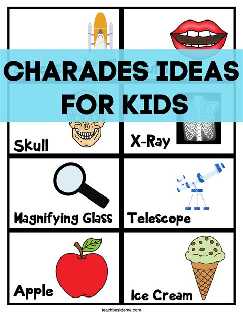 Charades Words Printable Its A Hilarious Game Perfect For Birthday