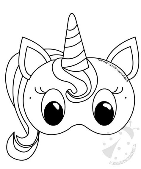 Il nuovo disegno di me contro te da colorare per i più piccini. Maschera unicorno di carta per bambini - Lavoretti Creativi