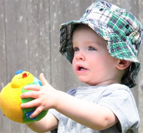 Cute Boy In Sun Hat Stock Photo Image Of Toddler Cute 20275420