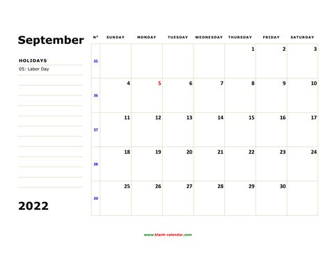 Calendar September 2022 Holidays Special Events April Calendar 2022