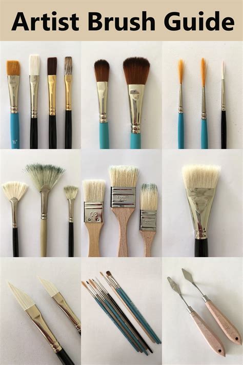 Beginners Guide Types Of Oil Painting Brushes Artofit