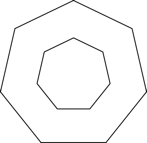 2 Concentric Septagons/Heptagons | ClipArt ETC