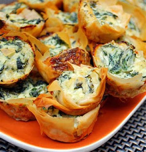 They're both known for layers of dough. Recipe for Spanakopita Bites - Greek Spinach Pie Bites ...