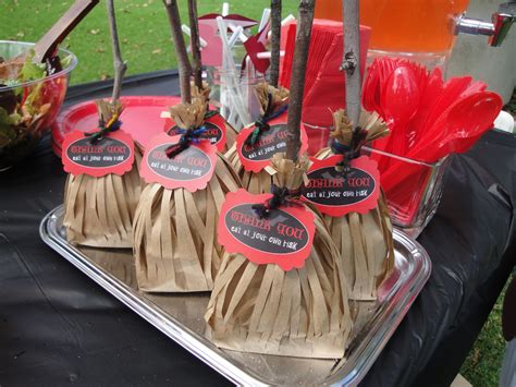 Witch hats can also look fancy and stylish and you could turn them into interesting and beautiful decorations for the house. Witch's broomstick party favors for Halloween themed ...